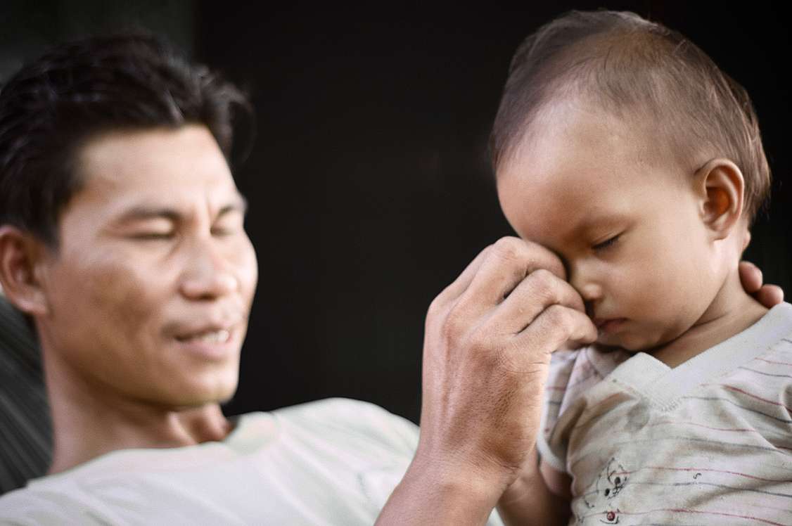 Father and child together